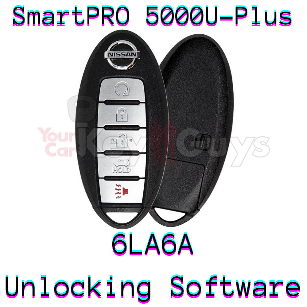 SmartPro 5000U Smart Key Unlocking Software Nissan 5B Trunk KR5TXN4 6LA6A