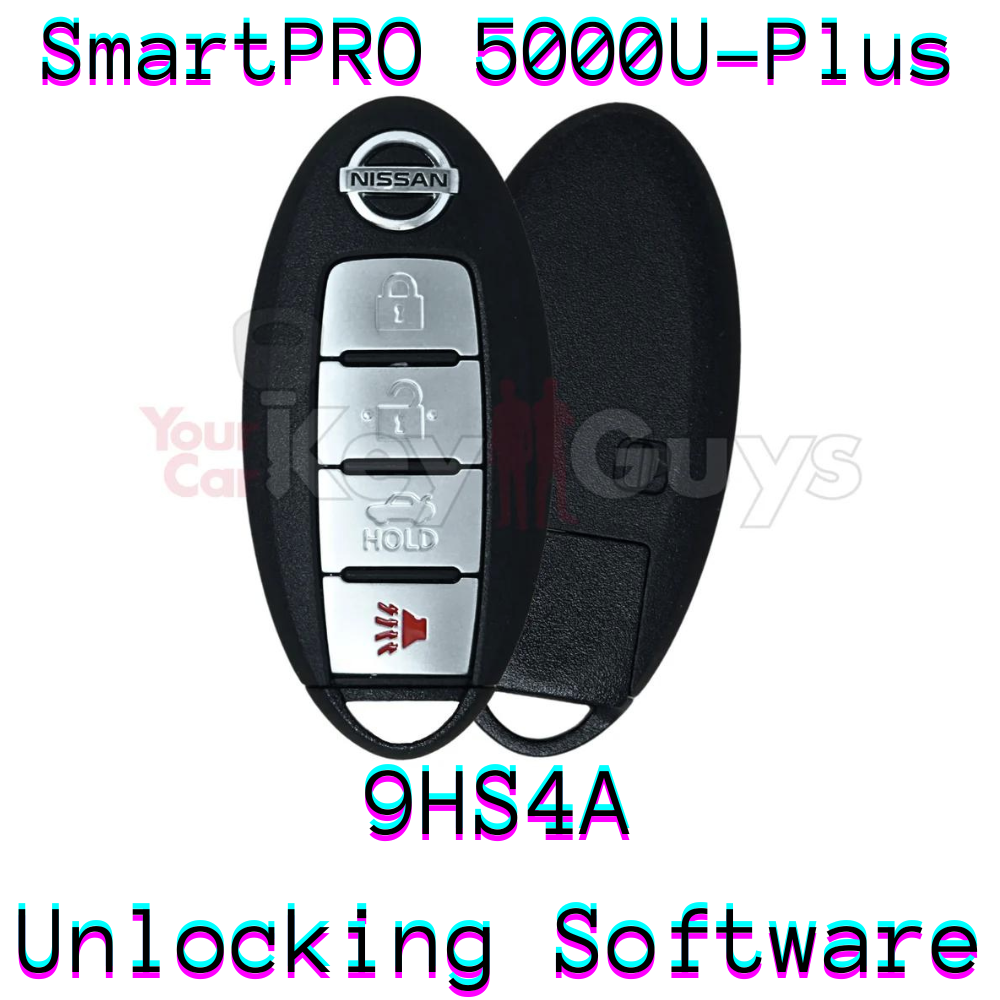 SmartPro 5000U Smart Key Unlocking Software Nissan 4B Trunk KR5S180144014 9HS4A