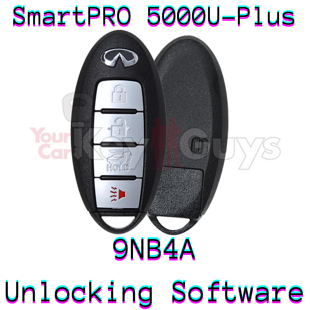 SmartPro 5000U Smart Key Unlocking Software Infiniti 4B Hatch KR5S180144014 9NB4A