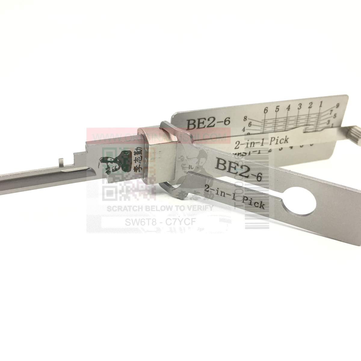 Original Lishi - BE2-6 (2 in 1) Pick 6 Cut Anti Glare – Your Car Key Guys