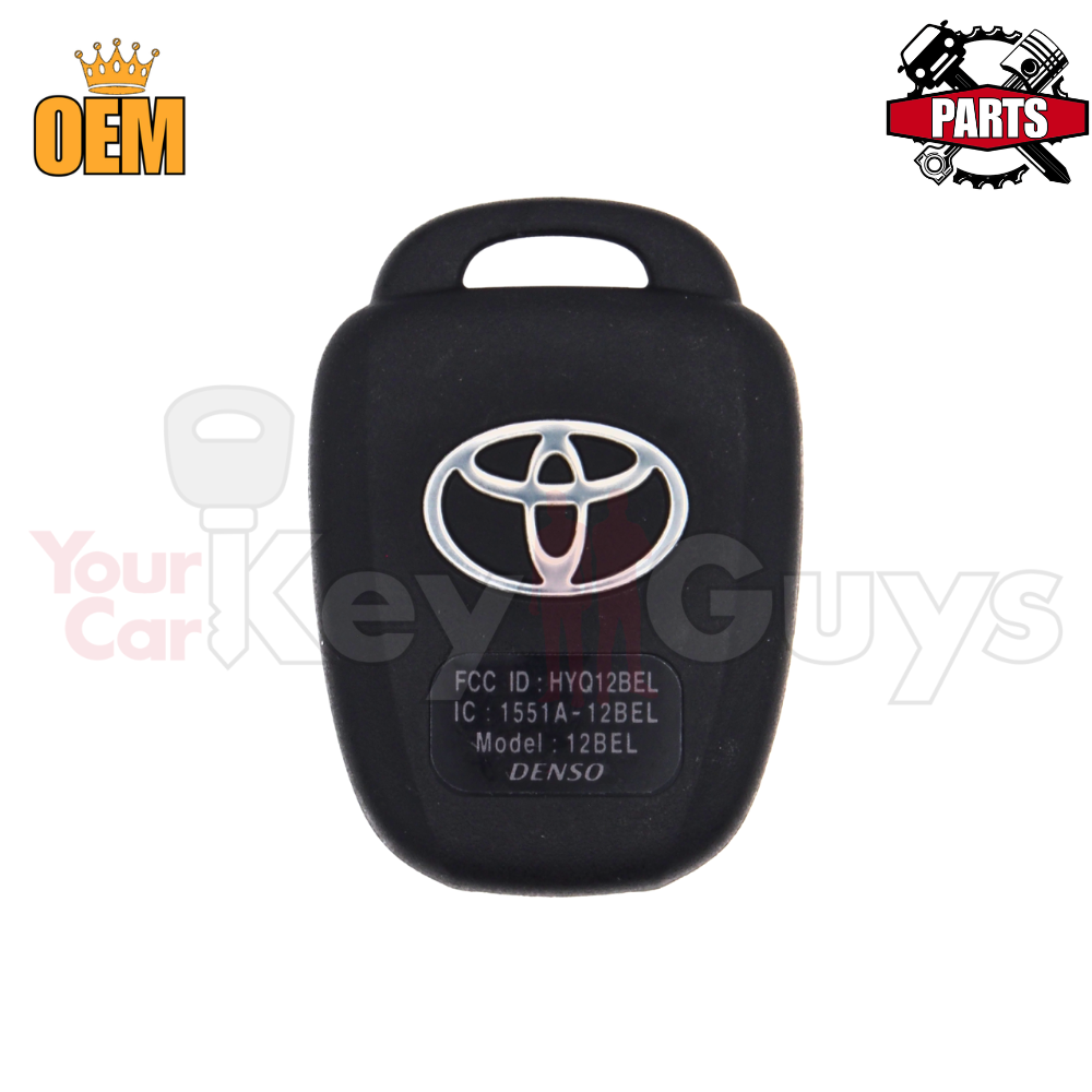 BACK COVER OEM Toyota RHK HYQ12BEL w/ Sticker