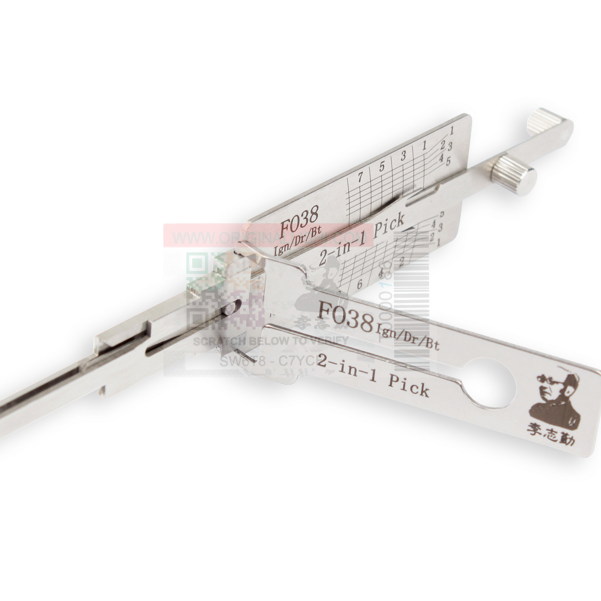 Original Lishi FO38 H75 Ford (2-in-1) 8 Cut Ign/Dr/Tr Anti Glare – Your ...
