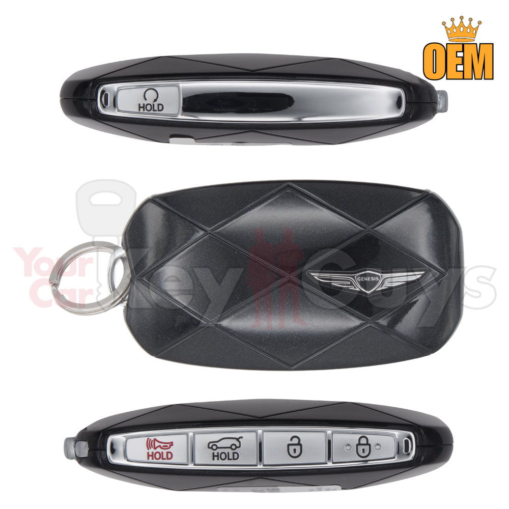 2024-2026 Genesis GV80 5B Hatch Smart Key Black T6BA0 TQ8-FOB-4F75U44