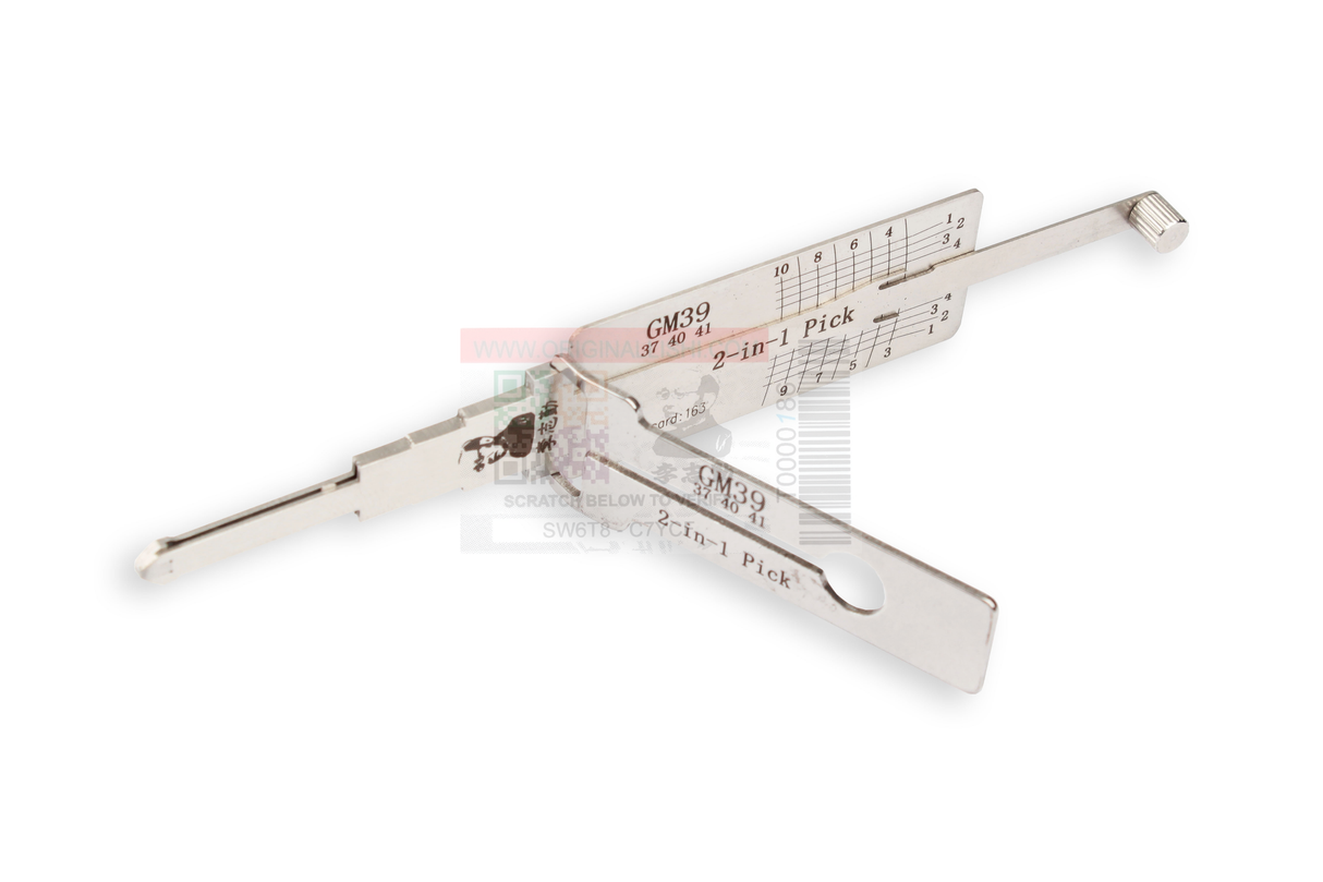 Original Lishi GM39 (2-in-1) 10 Cut Anti Glare