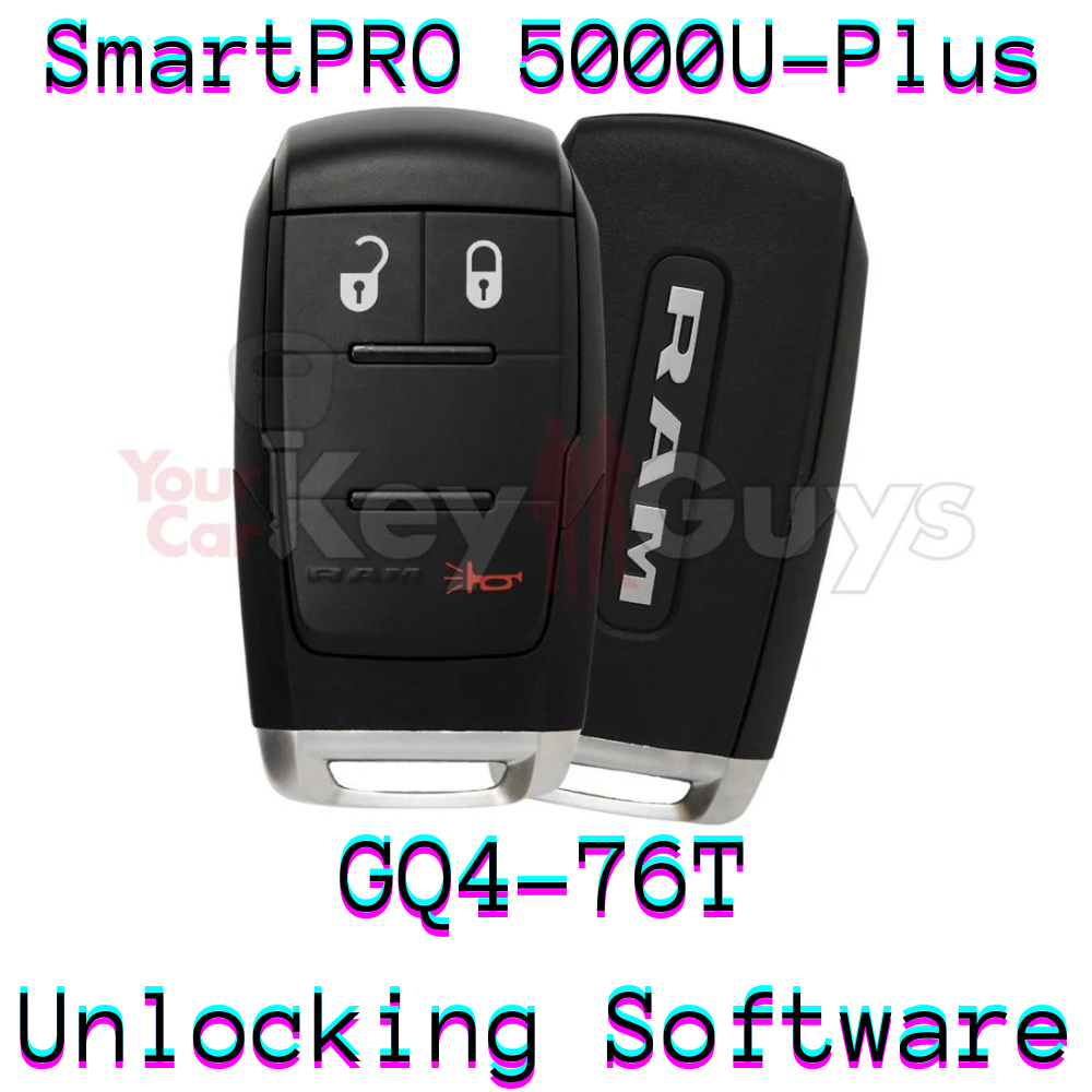 SmartPro 5000U Smart Key Unlocking Software RAM GQ4-76T