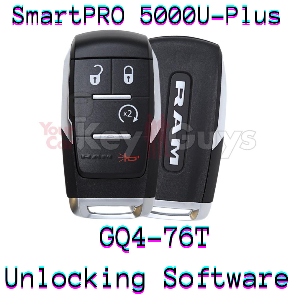 SmartPro 5000U Smart Key Unlocking Software RAM GQ4-76T