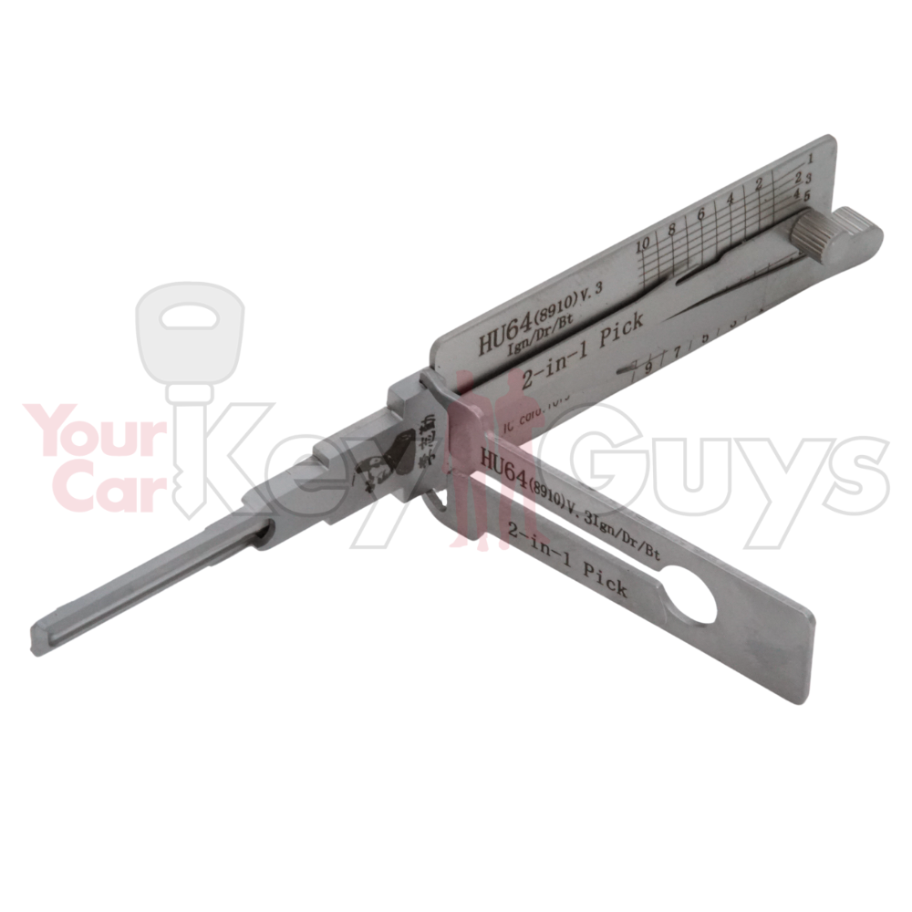 Original Lishi HU64 (8910) (2 in 1) Pick & Decoder 10 Cut - Anti