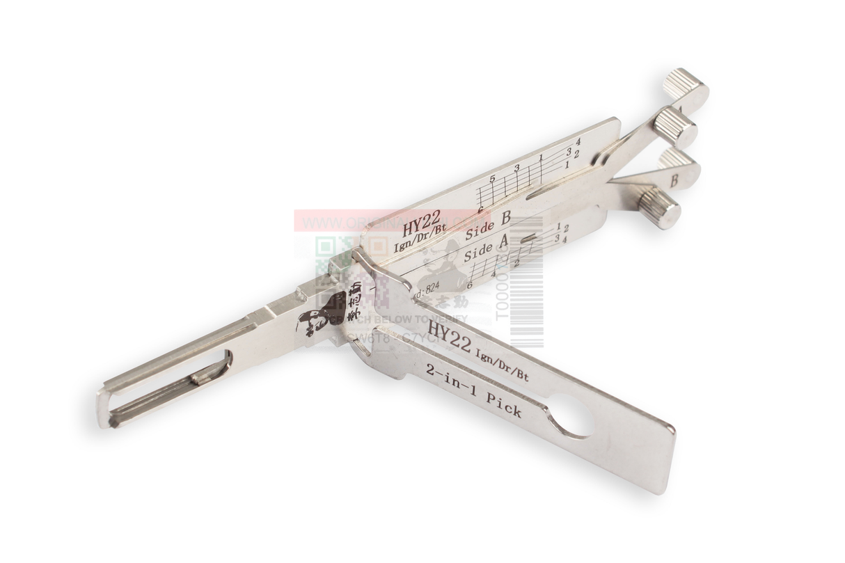 Original Lishi HY22 (2-in-1) Ign/Dr/Bt Anti Glare