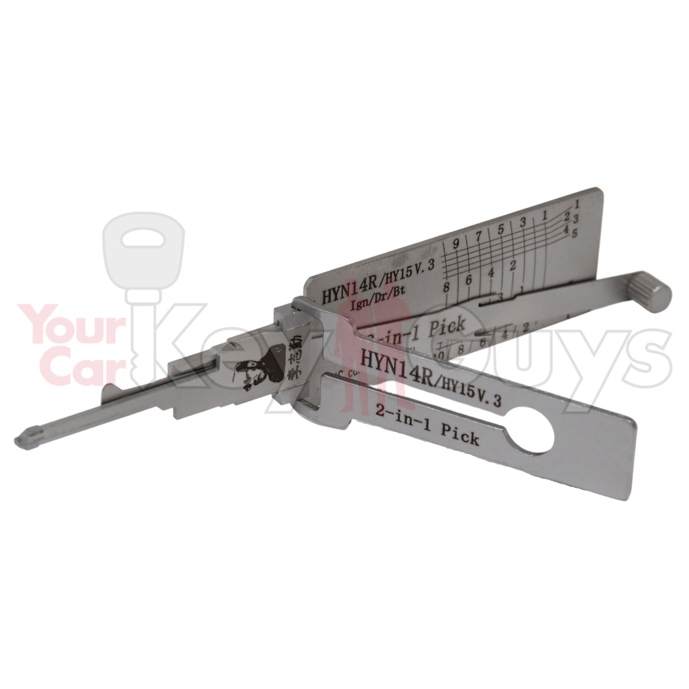 Original Lishi HYN14R/HY15 V3 (2 in 1) Pick 10 Cut Anti Glare Your