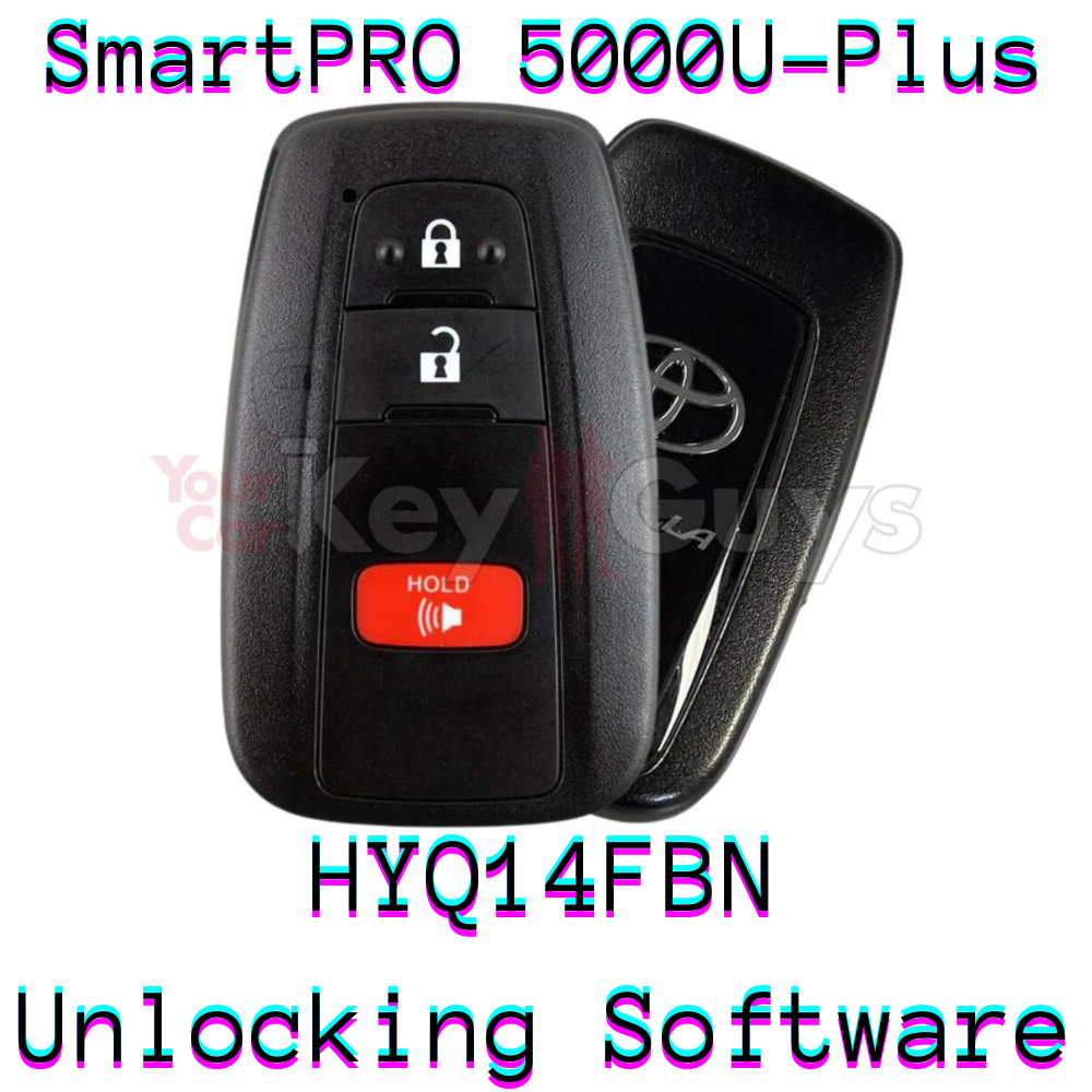 SmartPro 5000U Smart Key Unlocking Software Toyota HYQ14FBN 3B