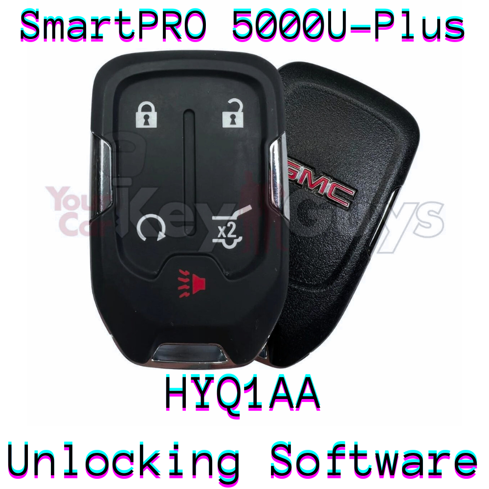 SmartPro 5000U Smart Key Unlocking Software GMC HYQ1AA 5B Hatch