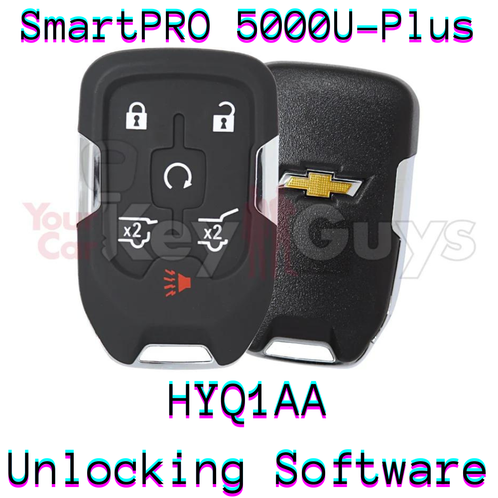 SmartPro 5000U Smart Key Unlocking Software Chevrolet HYQ1AA 6B Hatch