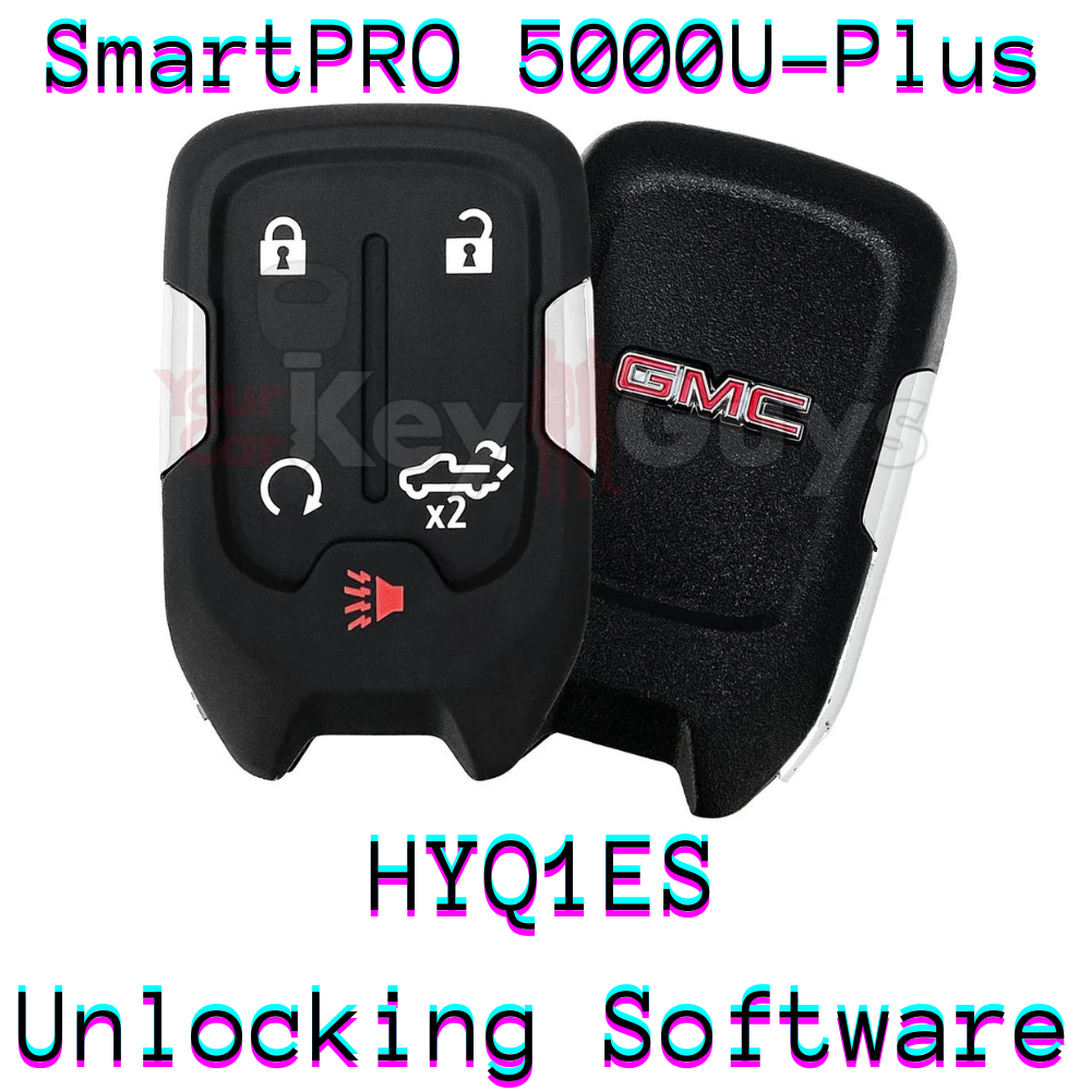 SmartPro 5000U Smart Key Unlocking Software GMC HYQ1ES 5B Tailgate