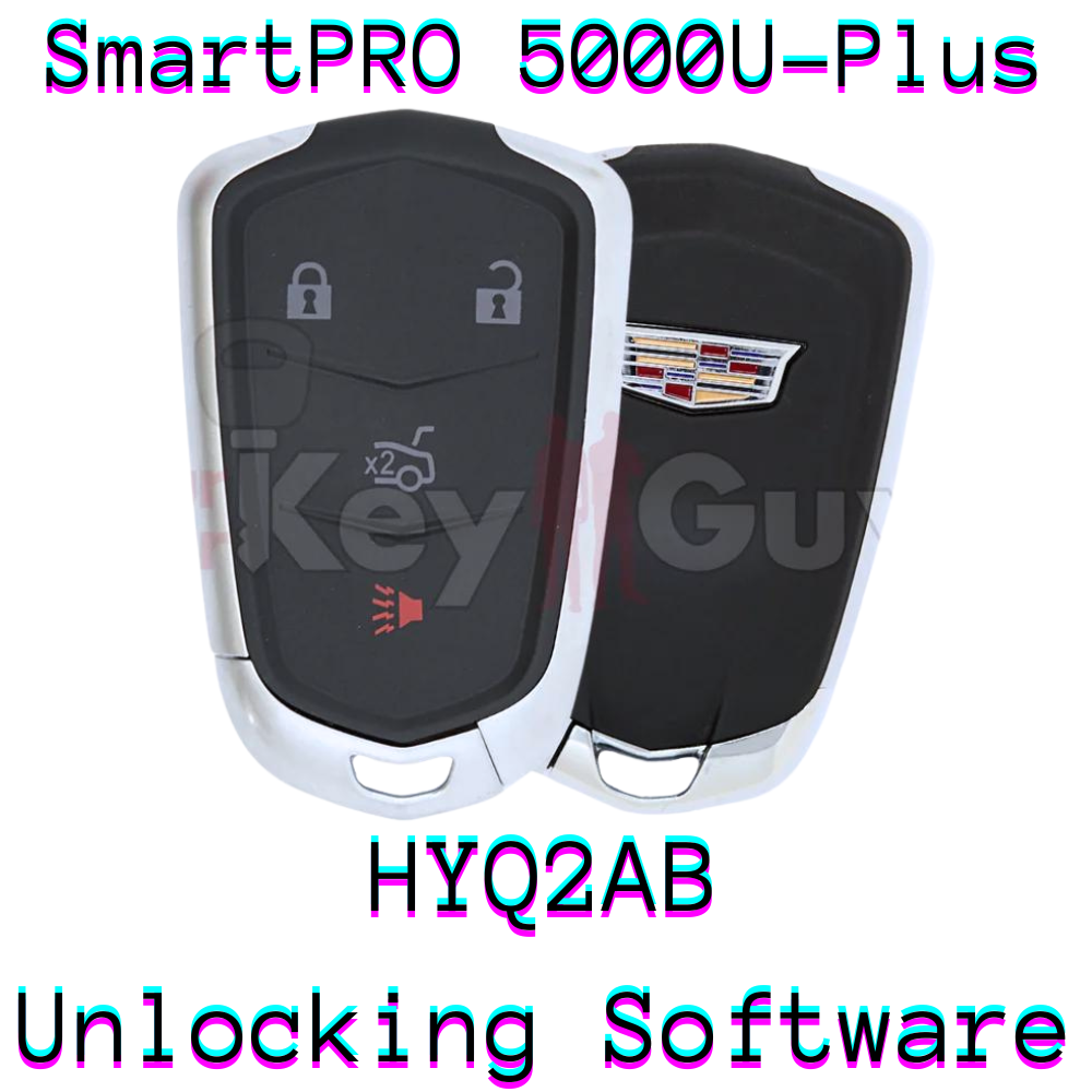 SmartPro 5000U Smart Key Unlocking Software Cadillac HYQ2AB 4B Trunk