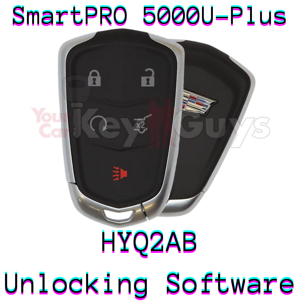 SmartPro 5000U Smart Key Unlocking Software Cadillac HYQ2AB 5B Hatch