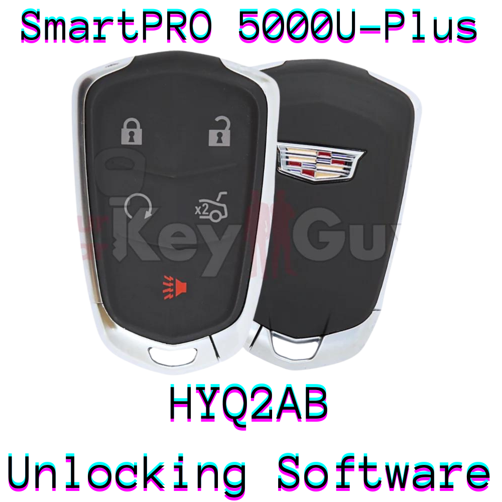 SmartPro 5000U Smart Key Unlocking Software Cadillac HYQ2AB 5B Trunk