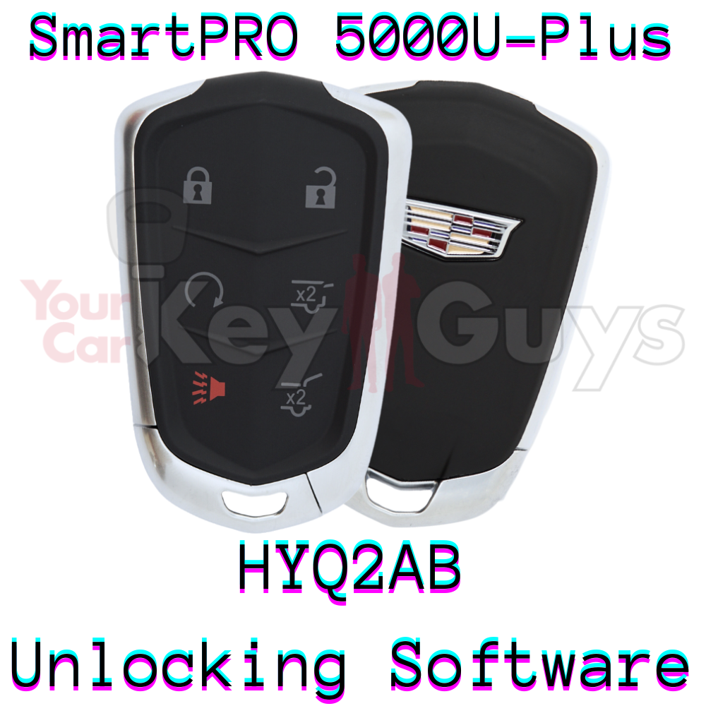 SmartPro 5000U Smart Key Unlocking Software Cadillac HYQ2AB 6B Hatch