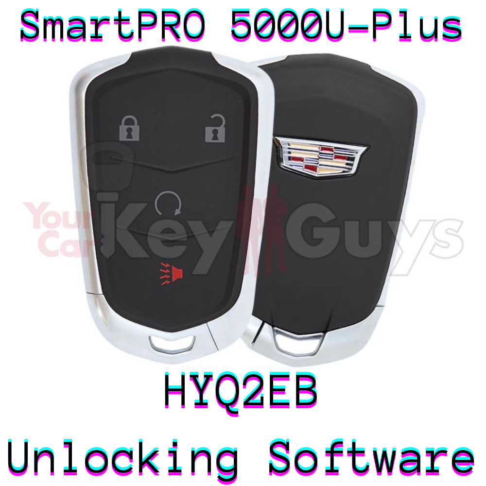 SmartPro 5000U Smart Key Unlocking Software Cadillac HYQ2EB 4B Remote Start