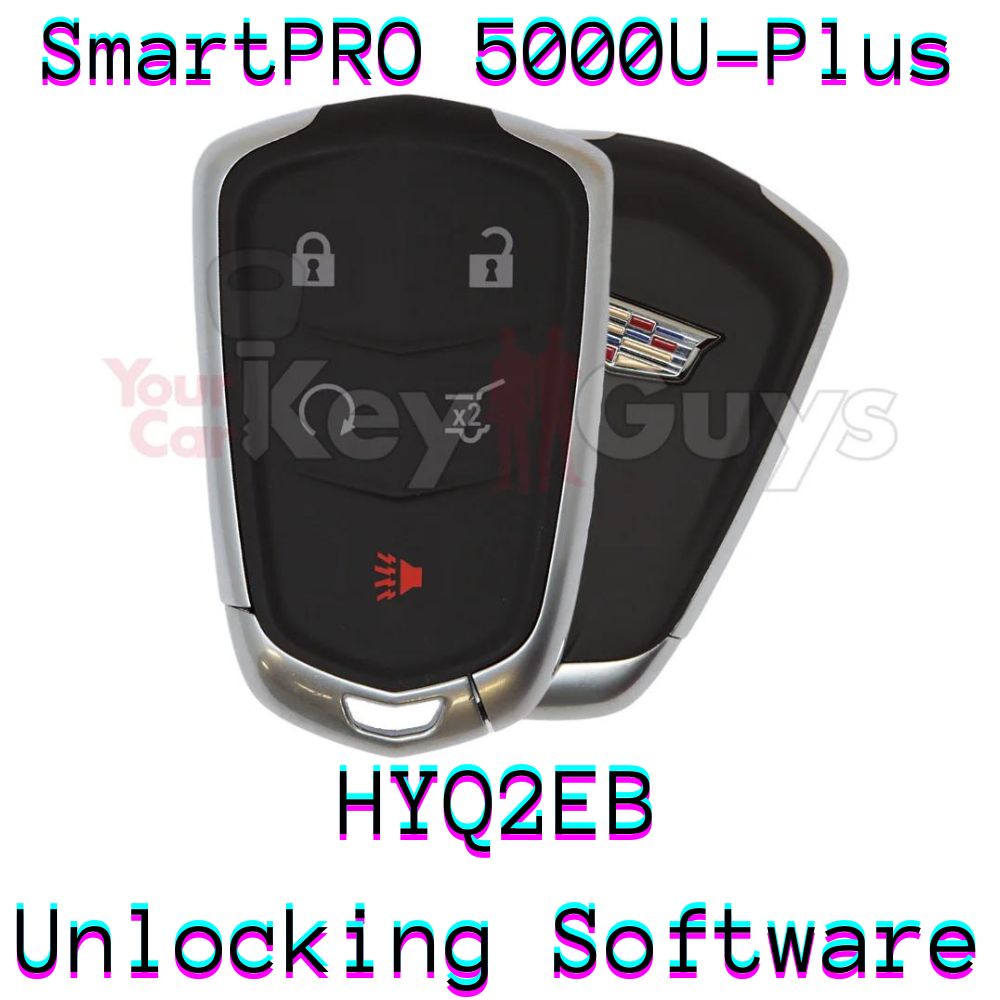 SmartPro 5000U Smart Key Unlocking Software Cadillac HYQ2EB 5B Hatch ...