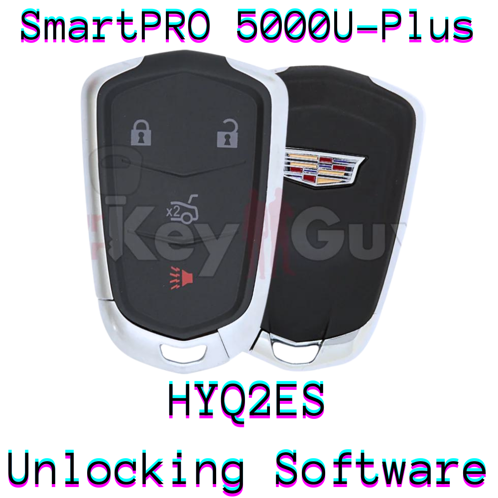 SmartPro 5000U Smart Key Unlocking Software Cadillac HYQ2ES 4B Trunk