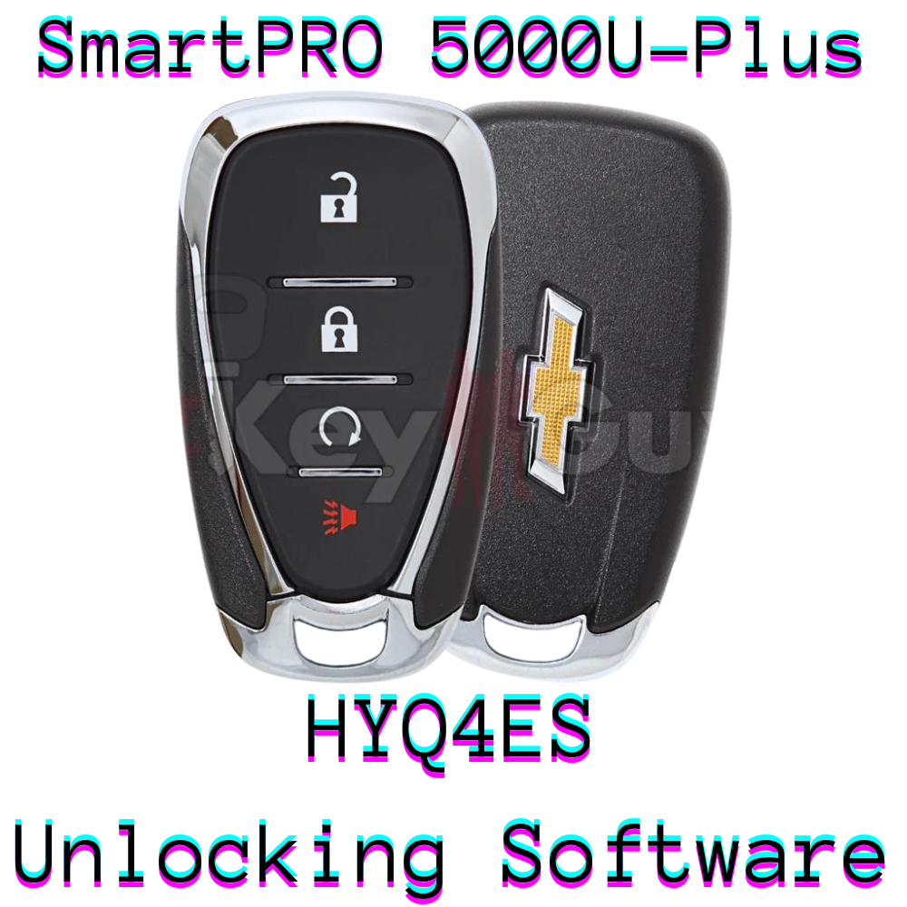 SmartPro 5000U Smart Key Unlocking Software Chevrolet HYQ4ES 4B Remote Start