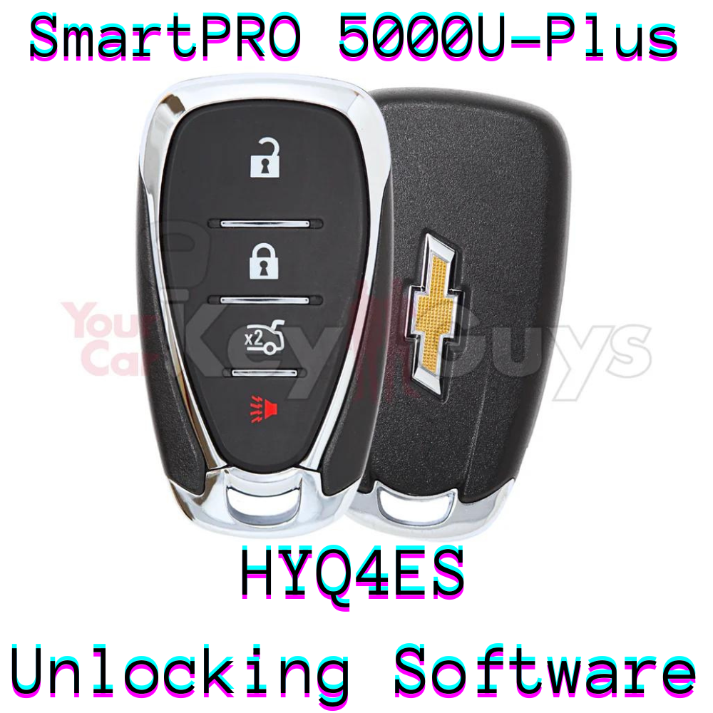 SmartPro 5000U Smart Key Unlocking Software Chevrolet HYQ4ES 4B Trunk