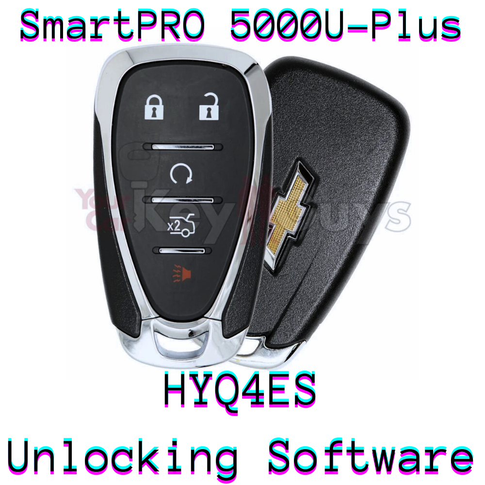 SmartPro 5000U Smart Key Unlocking Software Chevrolet HYQ4ES 5B Trunk