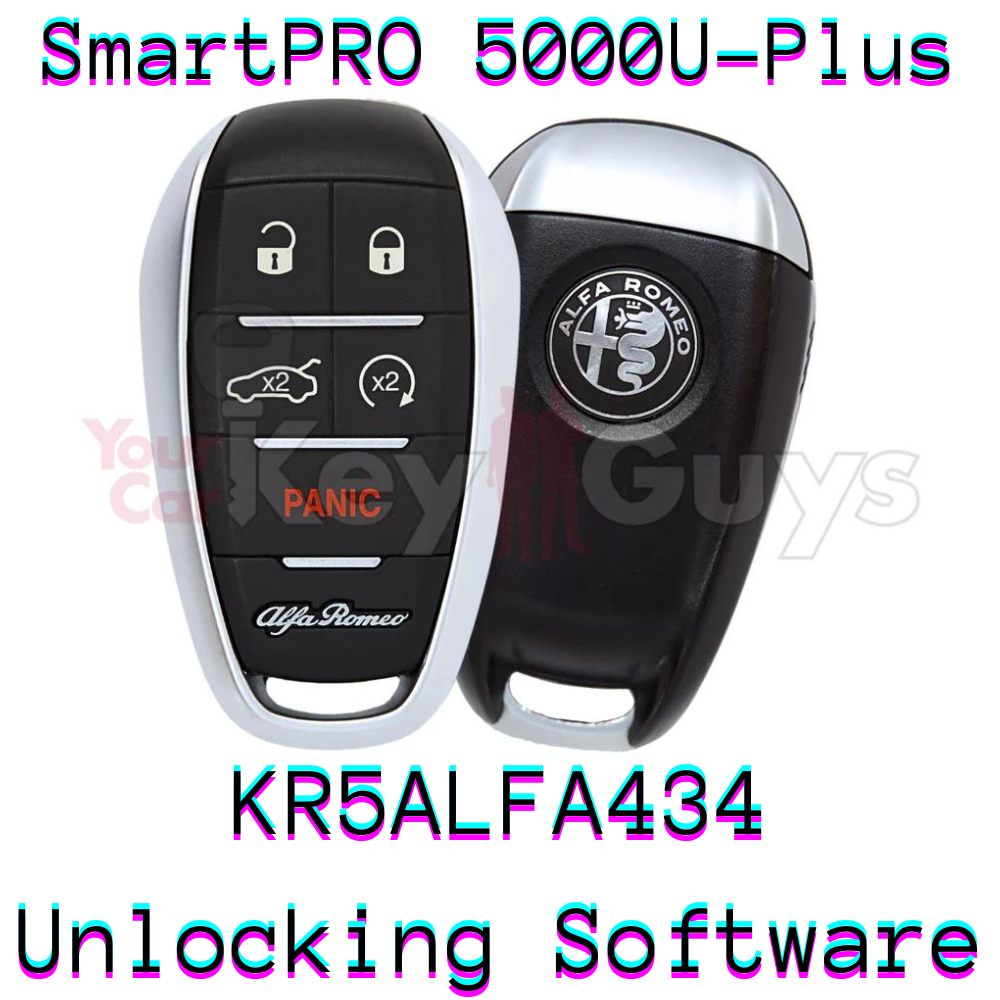 SmartPro 5000U Smart Key Unlocking Software RAM KR5ALFA434 5B Trunk