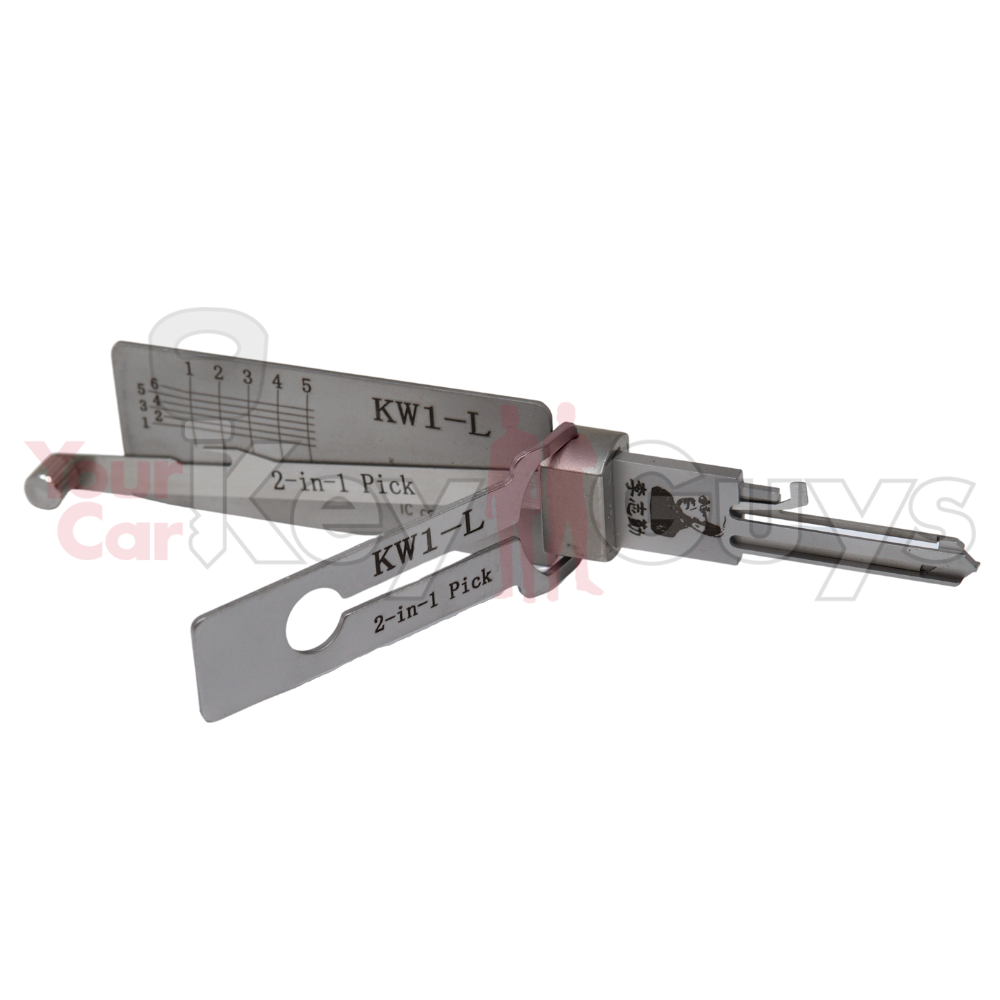 Original Lishi KW1-L (2 in 1) Pick 5 Cut Anti Glare