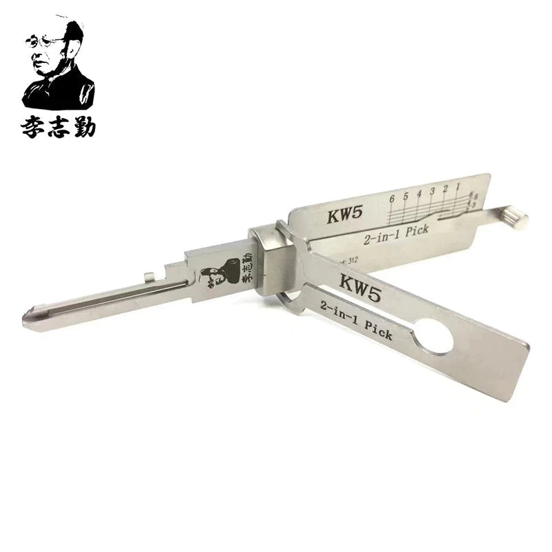 Original Lishi KW5 V2 (2 in 1) Pick 6 Cut Anti Glare