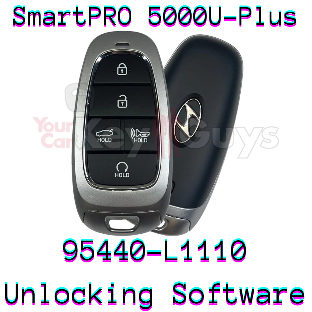 SmartPro 5000U Smart Key Unlocking Software Hyundai TQ8-FOB-4F27 L1110 5B Trunk