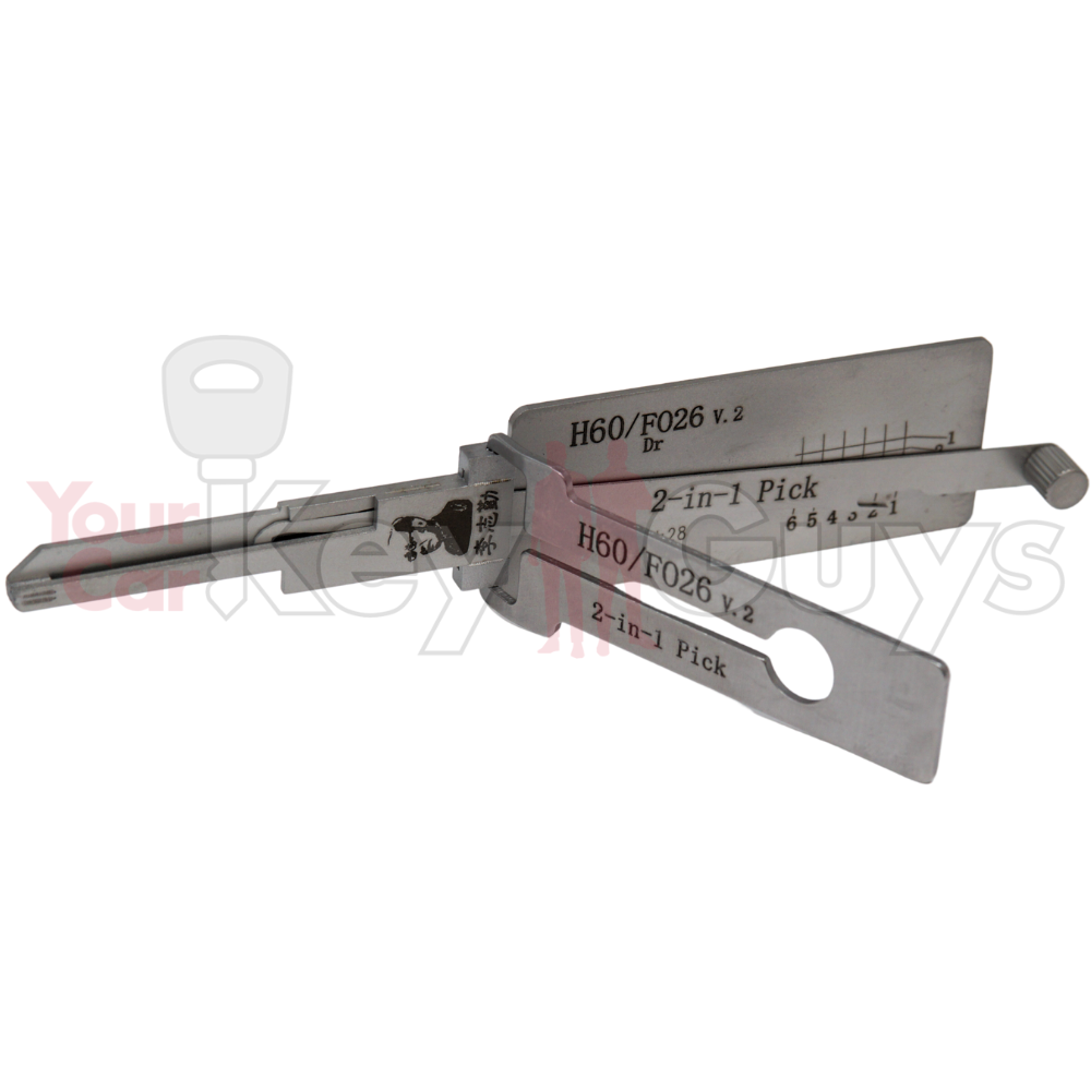 Original Lishi H60/FO26 V2 (2 in 1) Pick 6 Cut Anti Glare