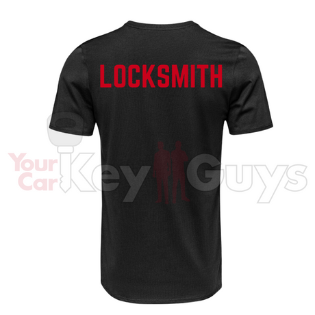 Your Car Key Guys Black Locksmith T-Shirt W/ YCKG Logo on Left Breast