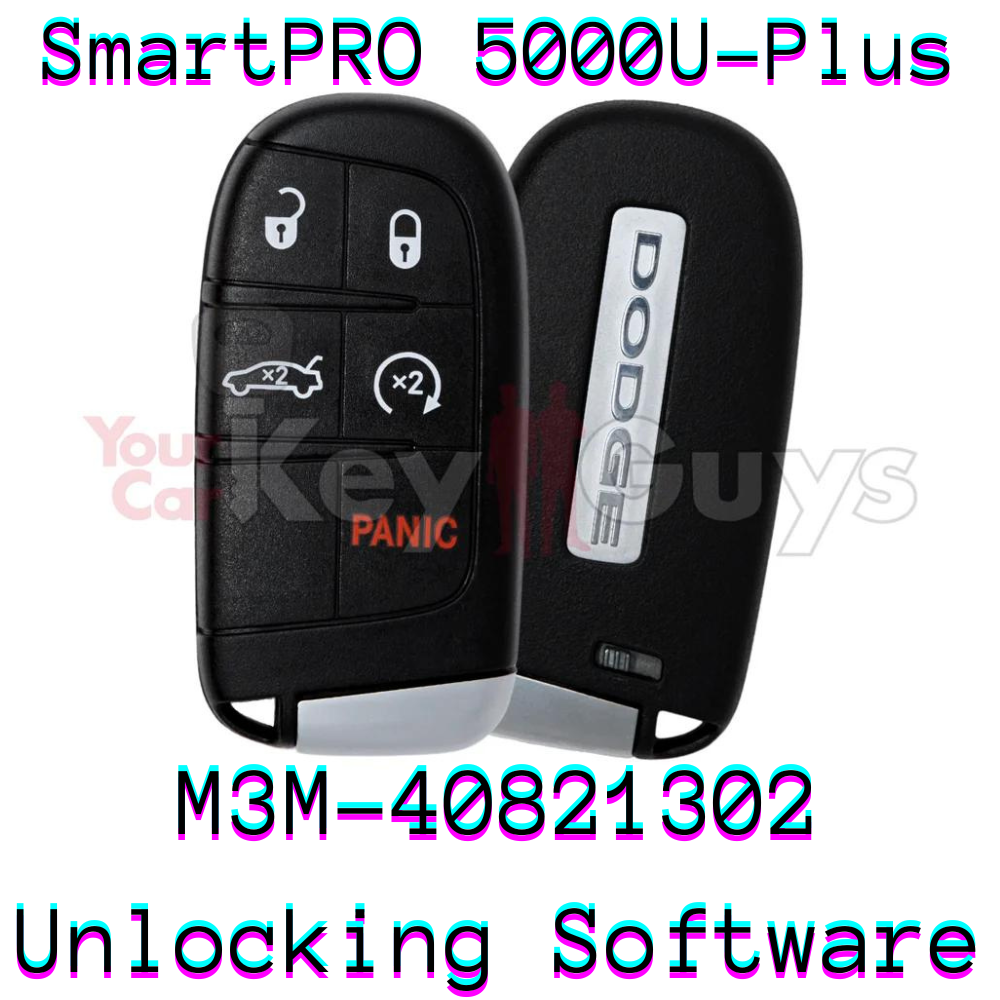 SmartPro 5000U Smart Key Unlocking Software Dodge M3M-40821302 5B Trunk