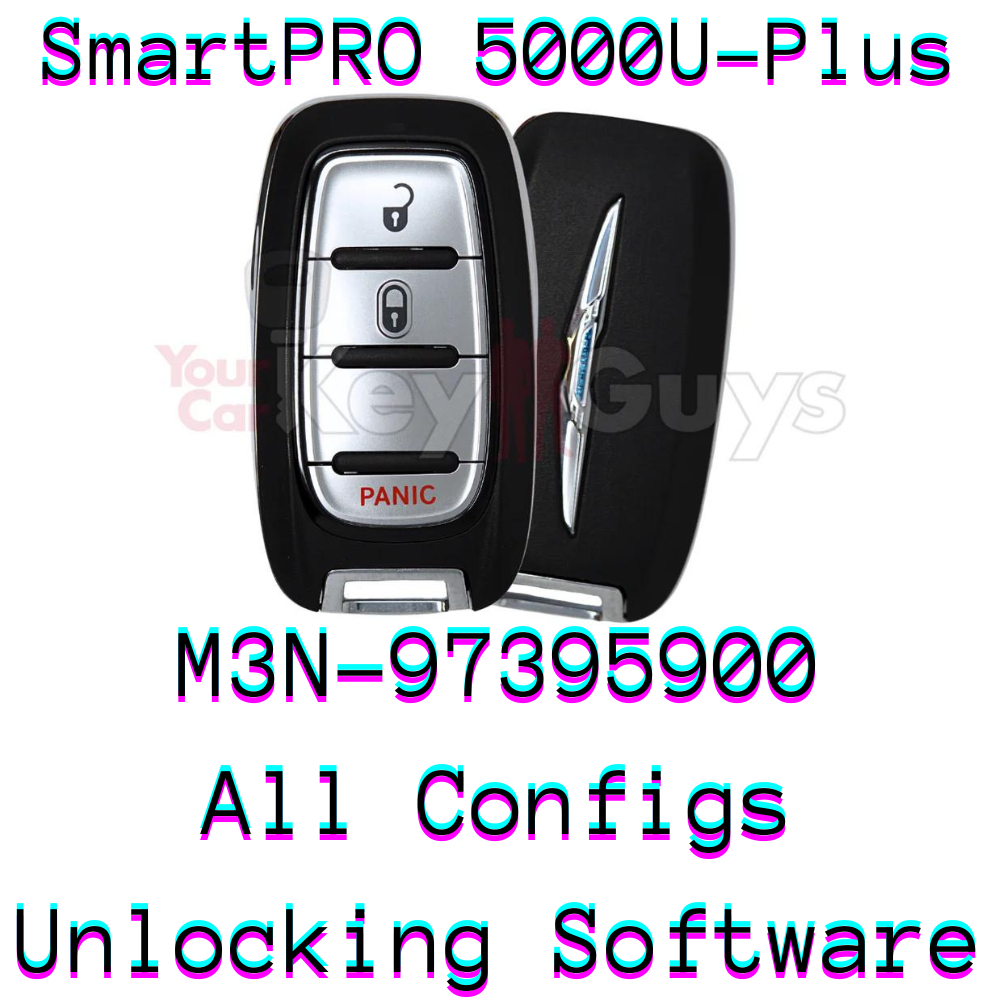 SmartPro 5000U Smart Key Unlocking Software Chrysler M3N-97395900 All Button Configurations