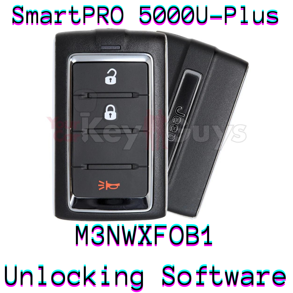 SmartPro 5000U Smart Key Unlocking Software Jeep M3NWXFOB1 3B