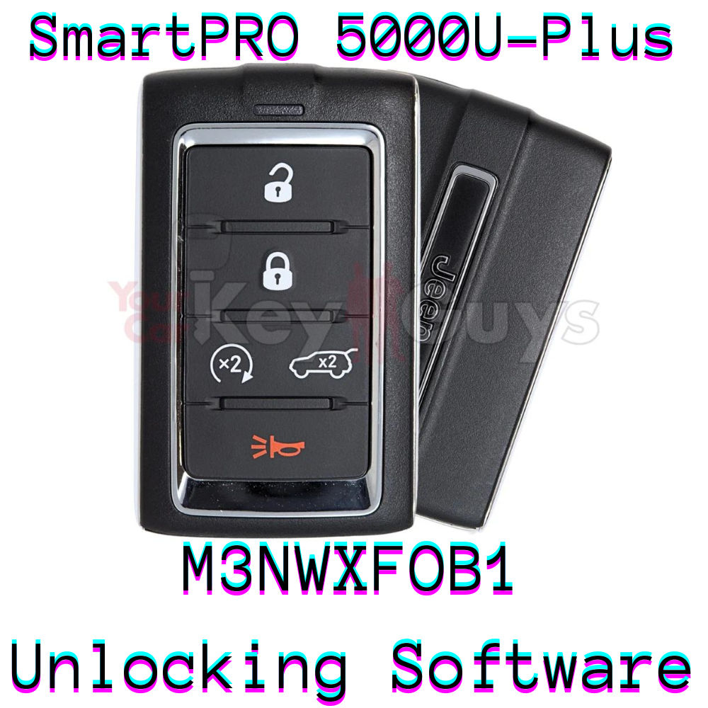 SmartPro 5000U Smart Key Unlocking Software Jeep M3NWXFOB1 5B Hatch