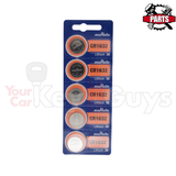 CR1632 Coin Cell Lithium Ion 3V Battery (5pk)