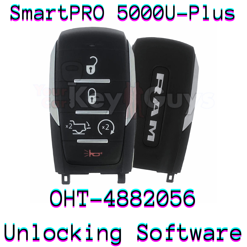 SmartPro 5000U Smart Key Unlocking Software RAM OHT-4882056 5B Tailgate