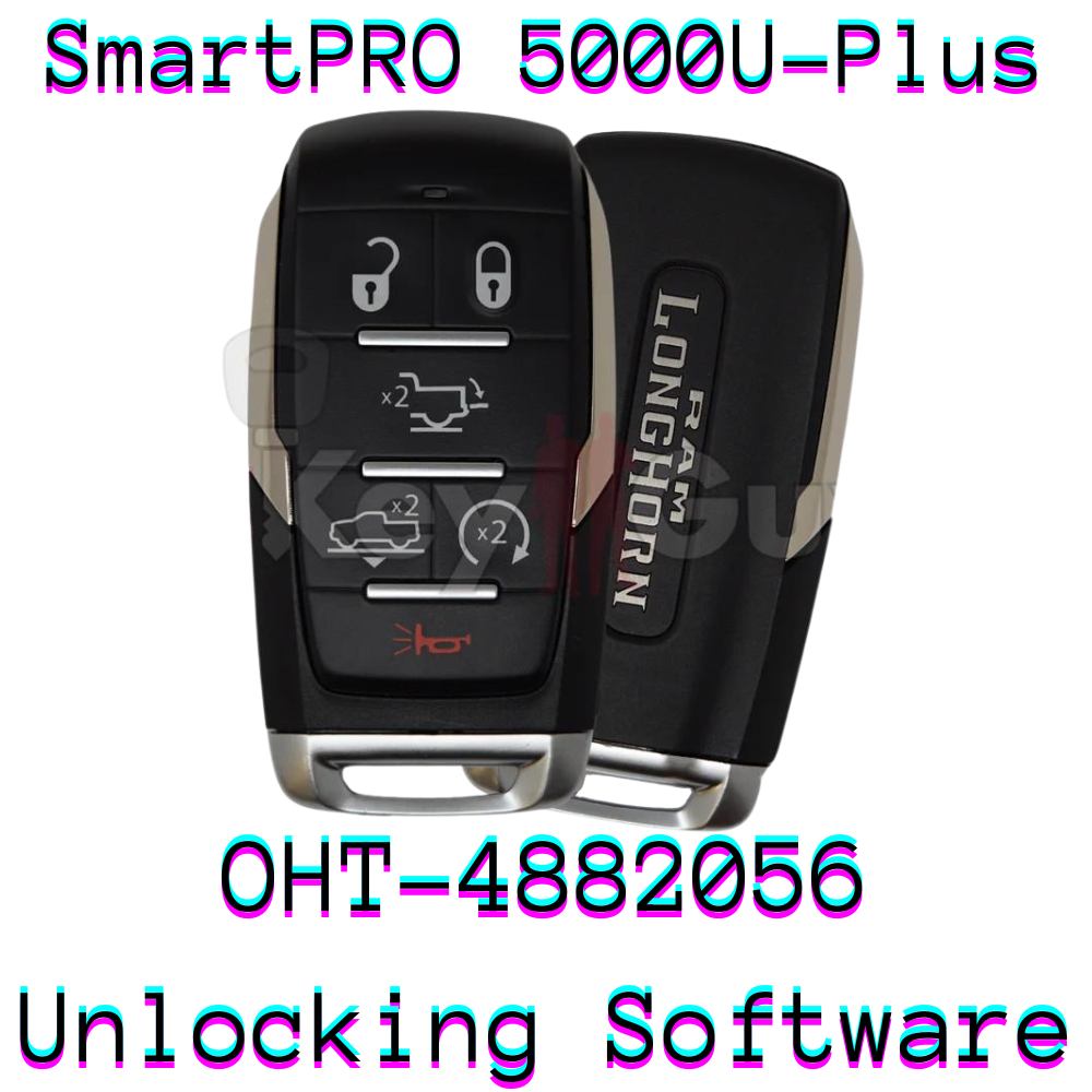 SmartPro 5000U Smart Key Unlocking Software RAM OHT-4882056 6B Tailgate