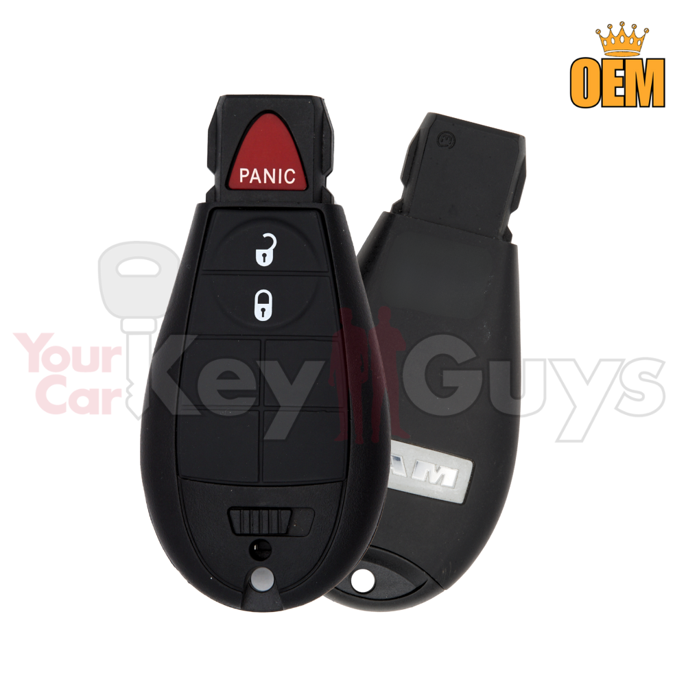 KEYLESS2GO Dodge 4-Button Smart Key GQ4-54T 56046956AG 433 MHz, Premium