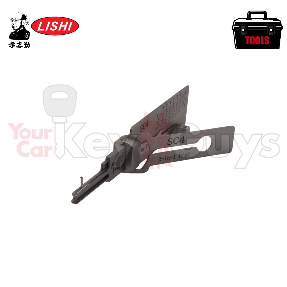 Original Lishi SC4 2-in-1 Pick & Decoder for 6-Pin Schlage Keyway
