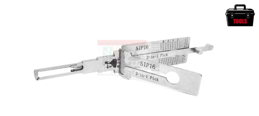 Original Lishi SIP16 Door (2-in-1) Pick 9 Cut - Anti Glare