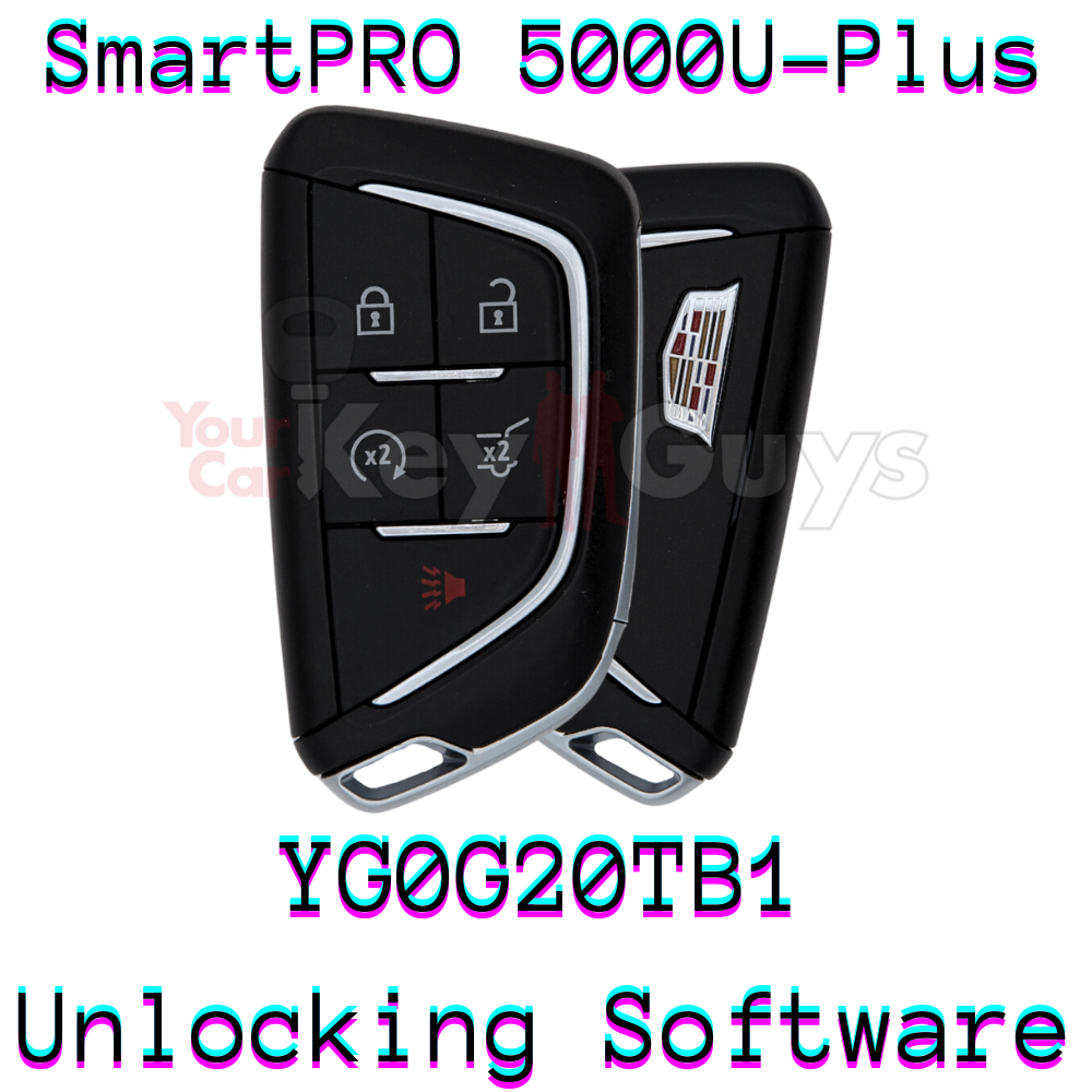 SmartPro 5000U Smart Key Unlocking Software Cadillac YG0G20TB1 5B Hatch