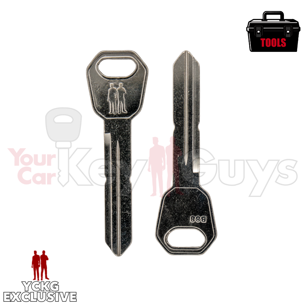 B88 GM Freightliner Test Key Blank - 10 Pack – Your Car Key Guys