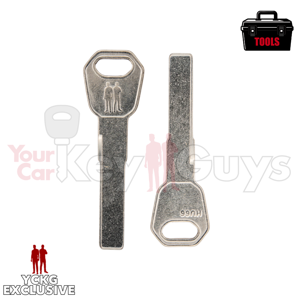 HU66 Volkswagen Audi Porsche Test Key Blank - 10x Pack
