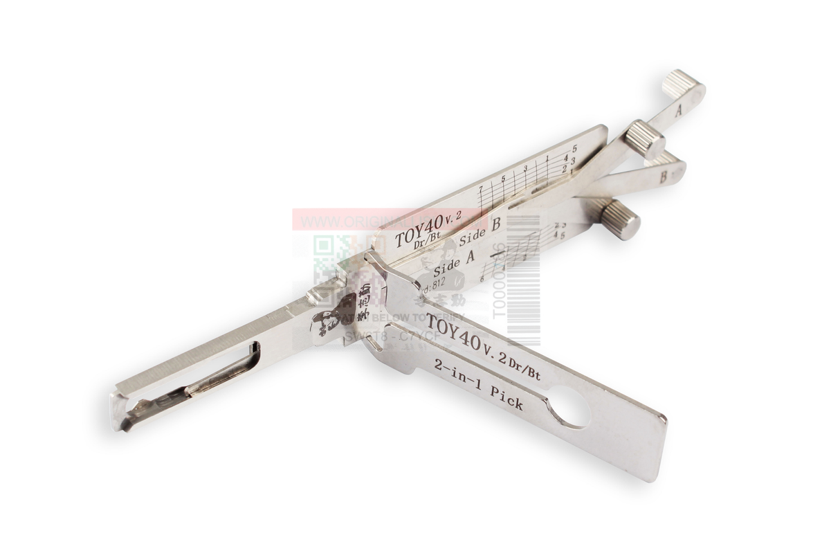 Original Lishi TOY40 V2 (2 in 1) Pick 7 Cut Dr/Bt