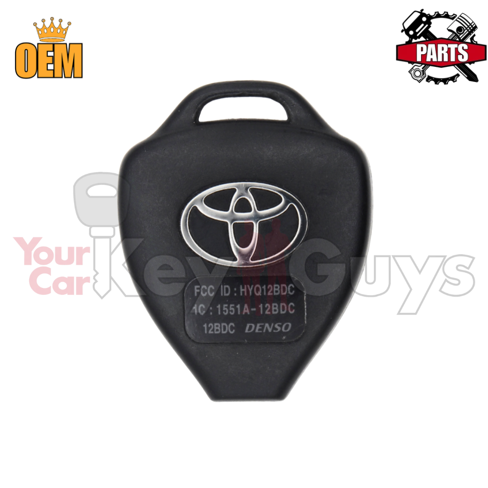 OEM BACK COVER Toyota RHK HYQ12BDC w/ Sticker