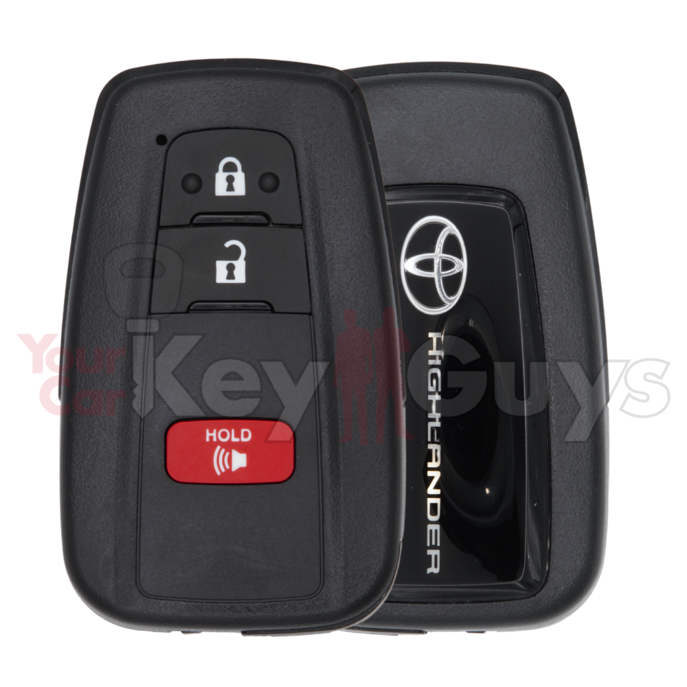 Highlander Blade Key 2021-2023 Toyota Highlander 3B Smart Key HYQ14FLA – Your Car Key Guys