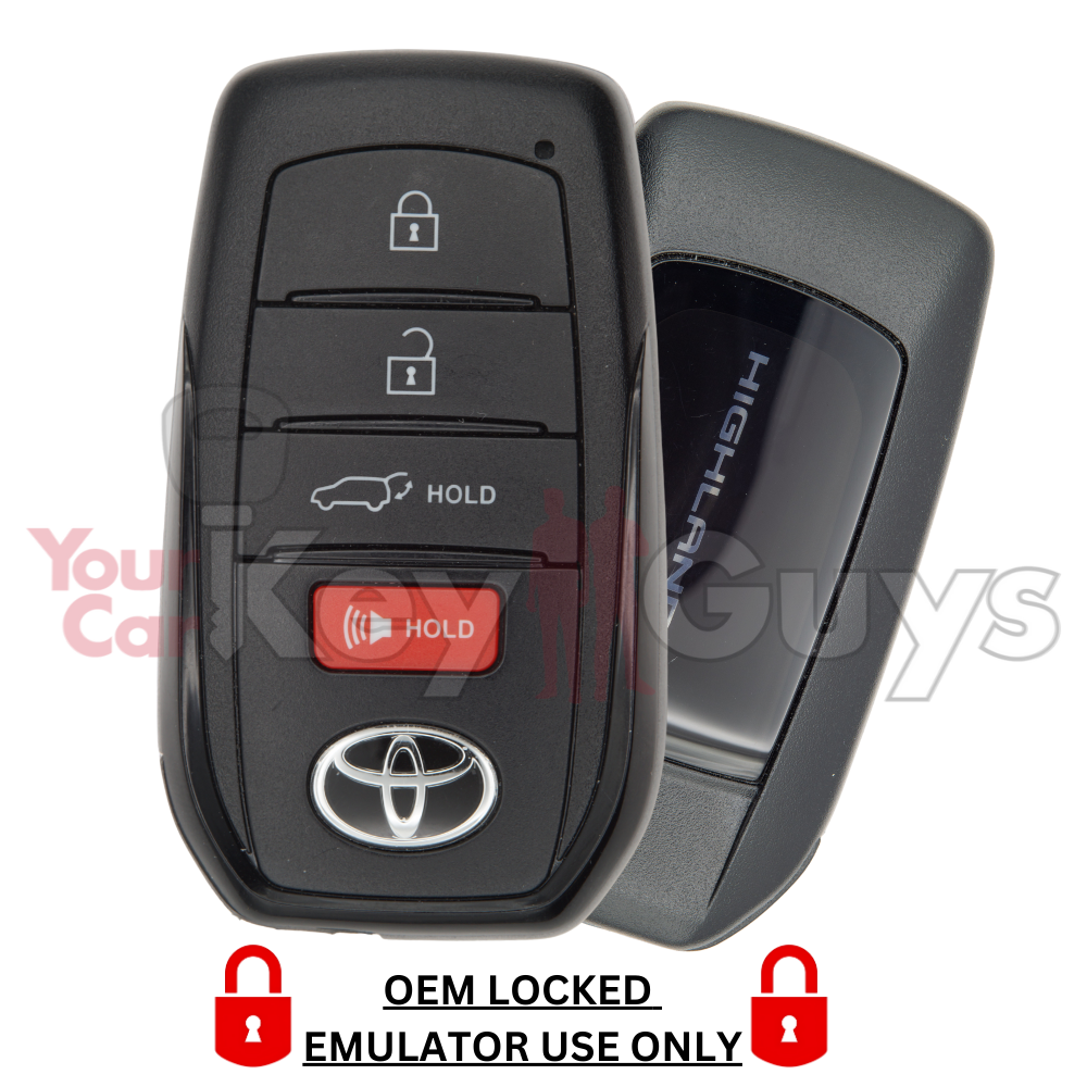 LOCKED OEM 2024-2025 Toyota Highlander 4B Hatch Smart Key HYQ14FBX
